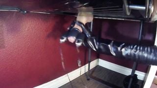 Milking Table Vibrator Edging HUGE Cumshot
