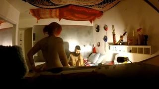 Girlfriend fucks while i cry in closet