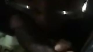 Lesbian stud sucking dick while on the with her girlfriend