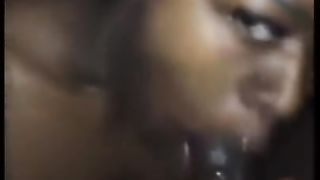 Man Busts a Good Nut out her Nose and Mouth at the same Time