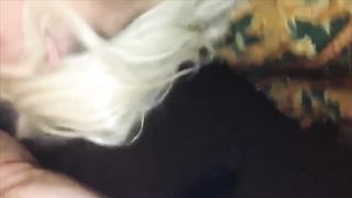 Blonde Stunner on Meth Sucks and Fucks