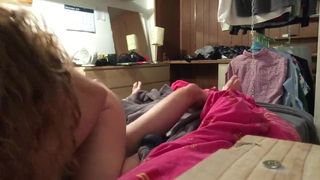 Taking Control in his Dorm Room