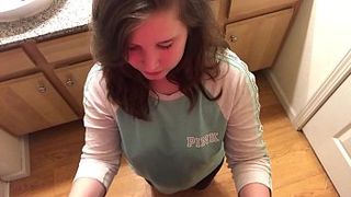 PAWG POV doggy and Cum on Belly