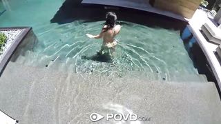 POVD - Soapy cock and blowjob in pov with pretty Gracie Dai