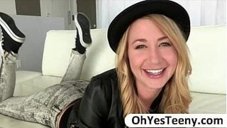 Sexy Hawaii teen Mandy Armani is back at the set for more massive cock