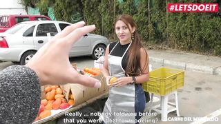 LETSDOEIT - Hot Colombian Fruit Seller Melissa Lujan Gets Tricked Into SEX