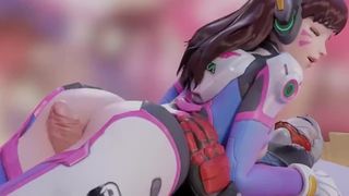Ultimate best Blender Dva Overwatch Compilation (sound)