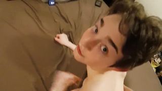 Androgynous Teen with Big Tits Sucking and Riding Dick POV!